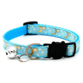Stars & Moon Reflective Cat Collar | Breakaway Safety Necklace with Cute Bell