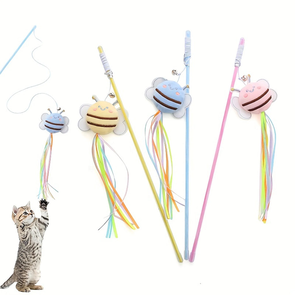 Busy Bee Interactive Tassel Cat Wand
