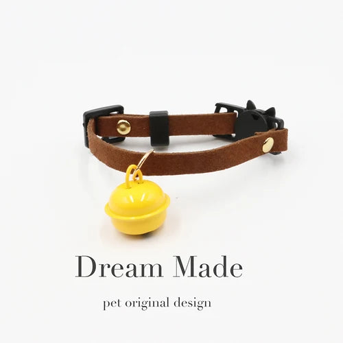 Luxury Synthetic Leather Breakaway Cat Collar