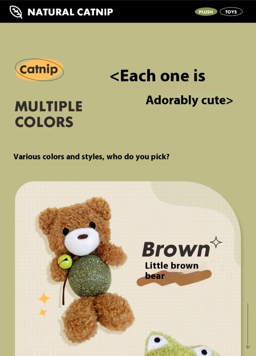 Interactive Catnip Plush Character Toy | Self-Entertainment Dental Chew with Built-In Bell