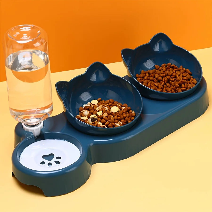 3-in-1 Ergonomic Automatic Pet Feeder Station