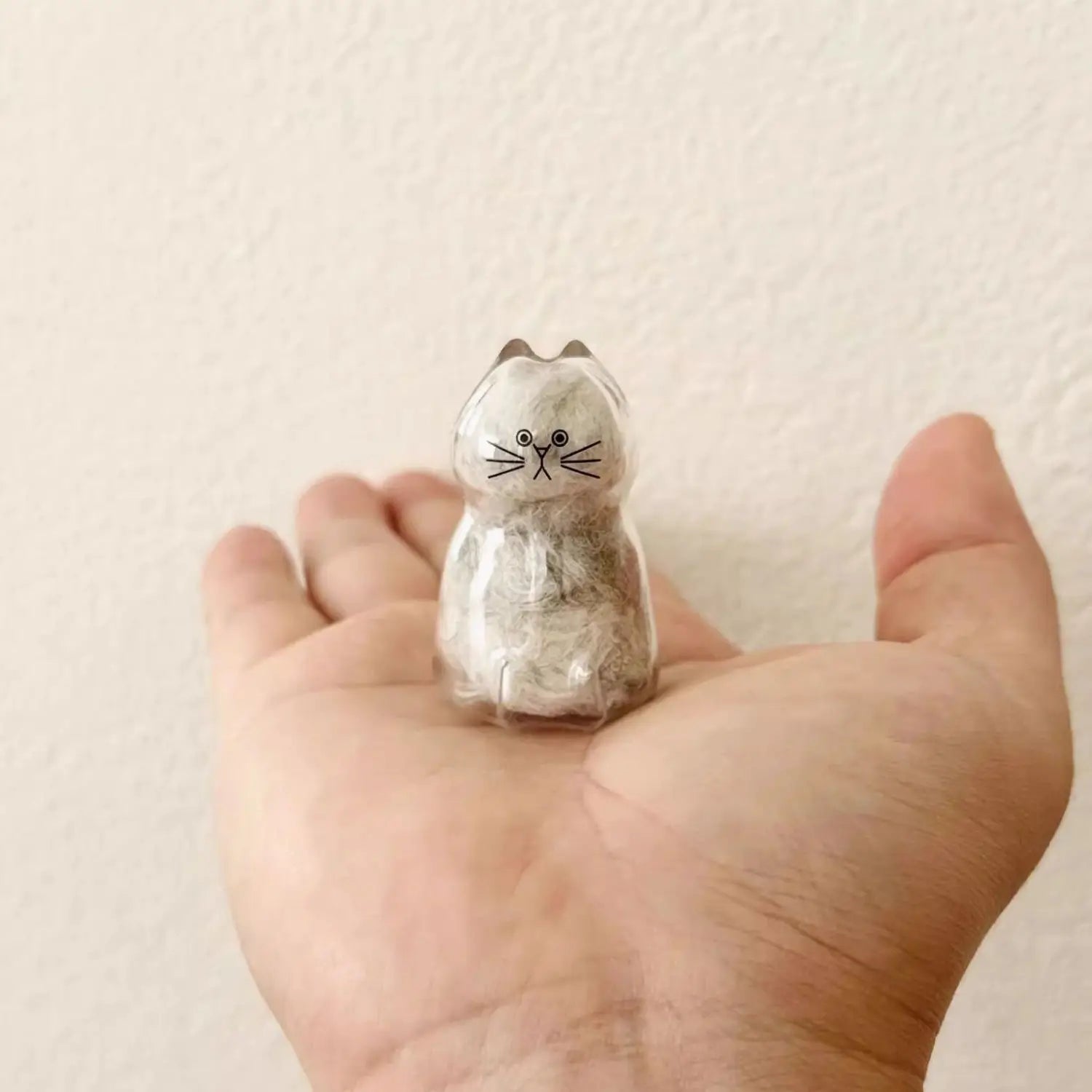 The Forever Close Cat Hair Memorial Storage Keychain