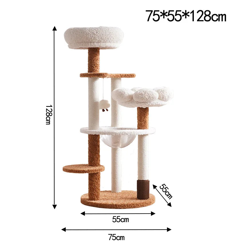 The Everest | 128cm Multi-Level Heavy-Duty Big Cat Tree & Tower