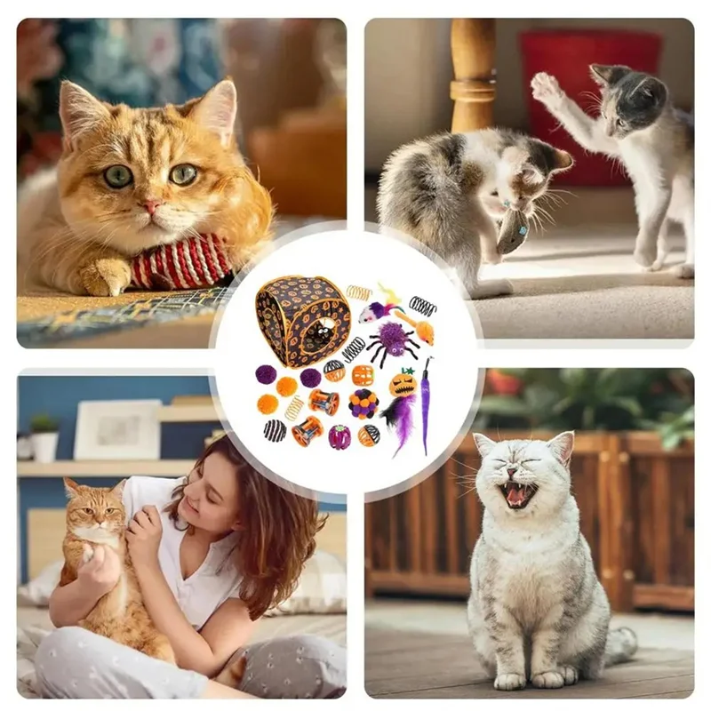 Interactive Cat Toy Mega Halloween-Bundle – The Ultimate Boredom Buster Variety Pack