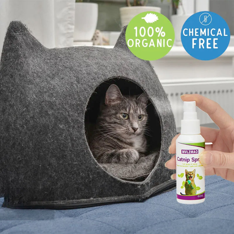 Premium Liquid Catnip Spray Feline Toy Renewer & Play Booster