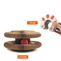 Magic Folding Cat Scratching Board | Interactive Accordion Toy with Rolling Bell
