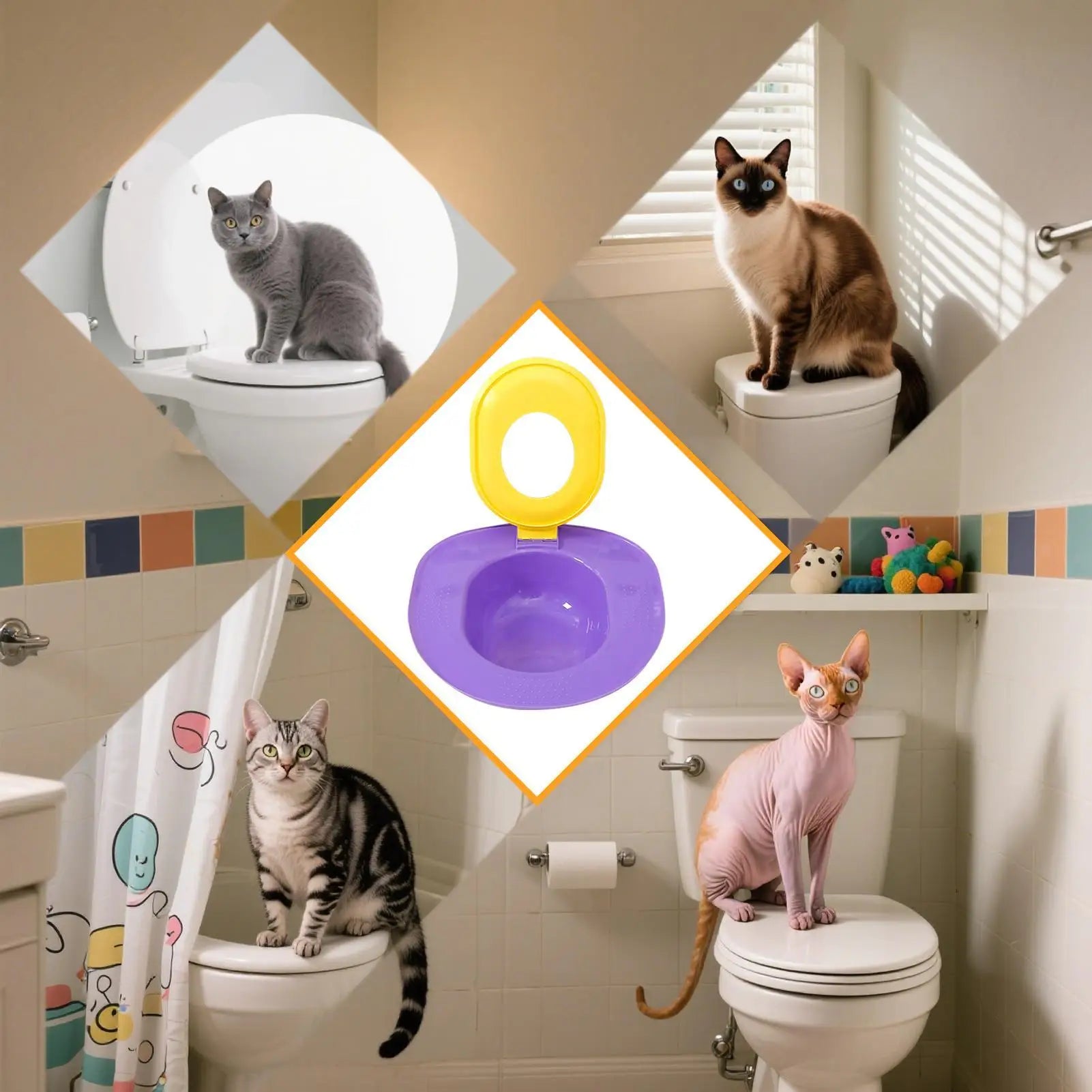Cat Toilet Training Kit – Say Goodbye to Cat Litter Forever!