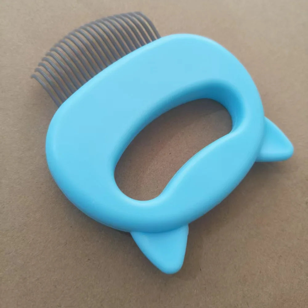 Gentle Detangling Cat Massage Comb - Easy-Grip Shedding & Grooming Brush
