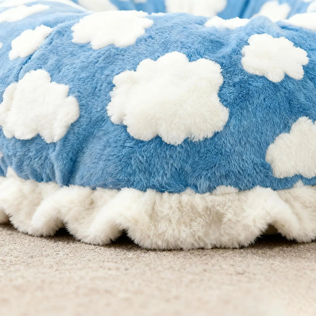 Detachable Round Donut Cat Tunnel Bed