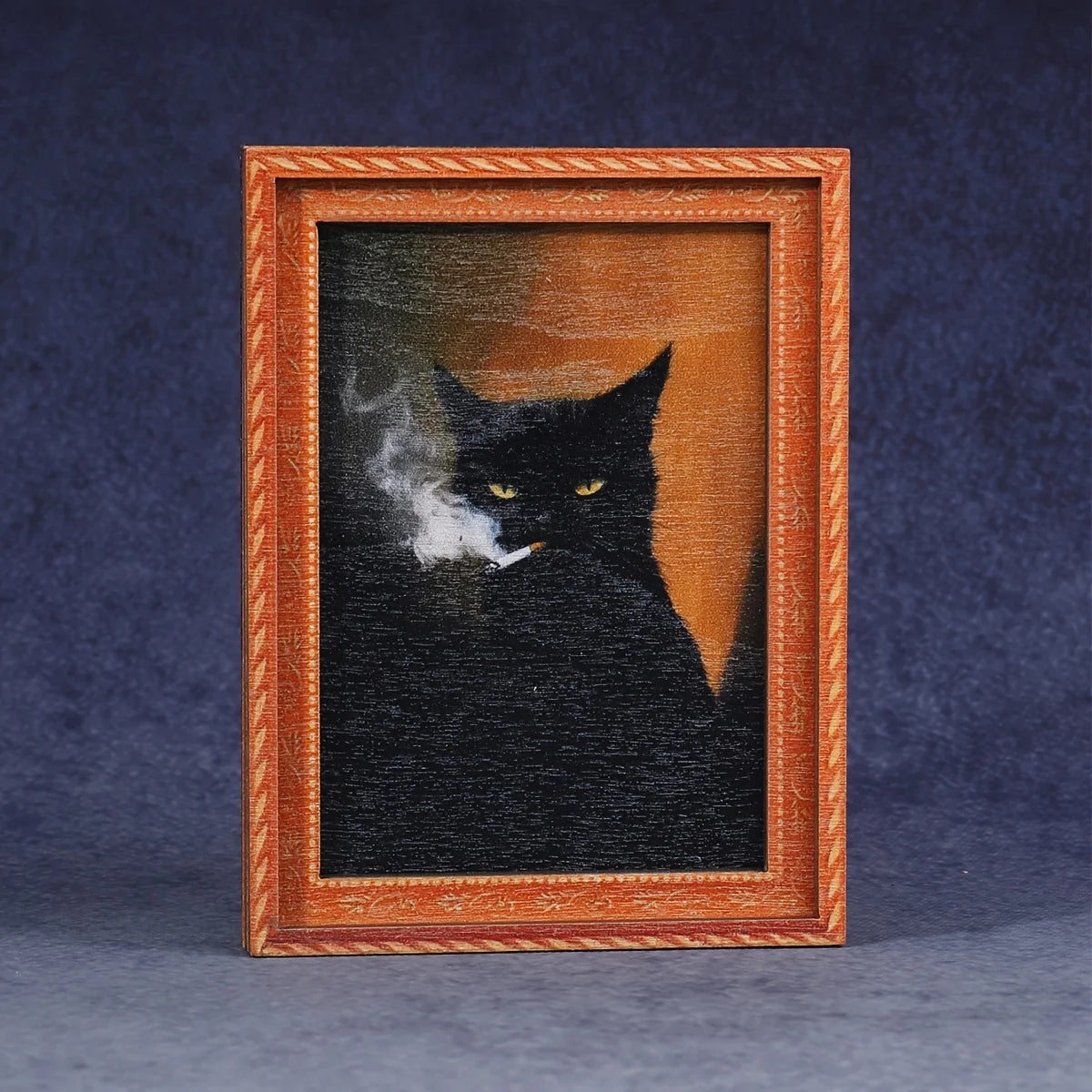 Tuxedo/Black Smoking Cat Funny Fridge Magnet