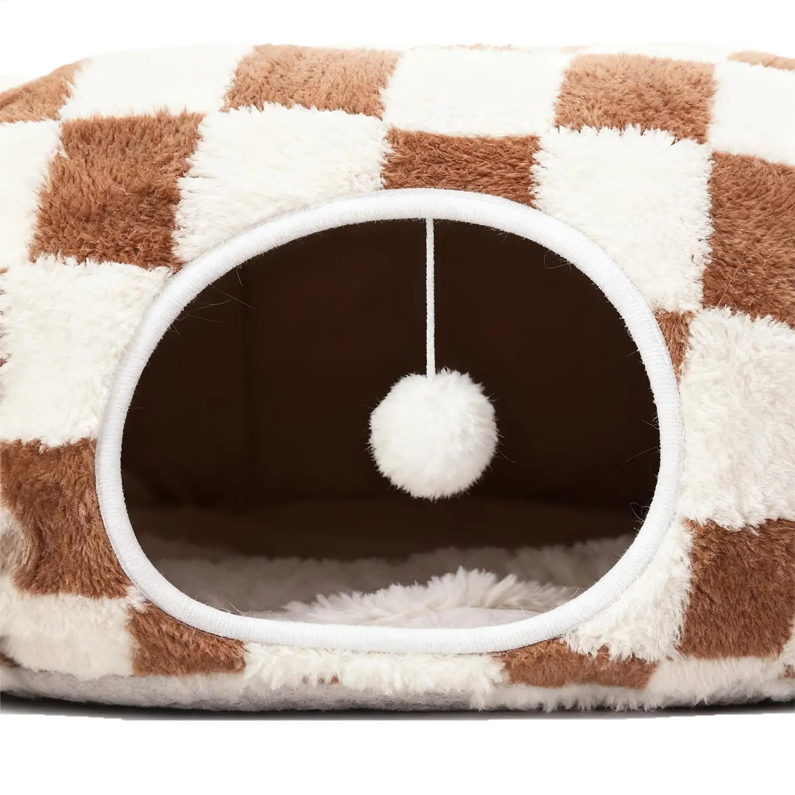 Detachable Round Donut Cat Tunnel Bed