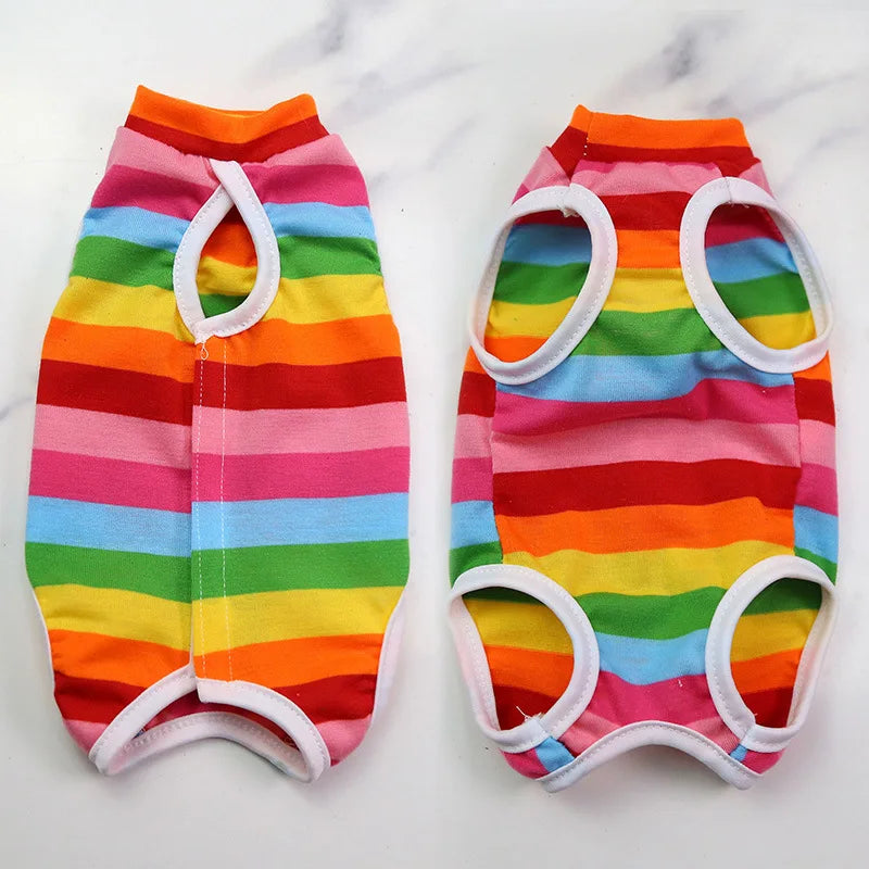Cute Breathable Cat Surgery Recovery Suit - Anti-Lick Post-Op Protection Onesie