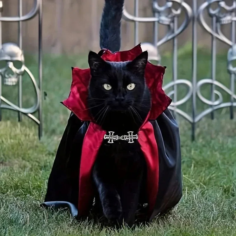 Count Dracula Deluxe Halloween Vampire Pet Costume Set
