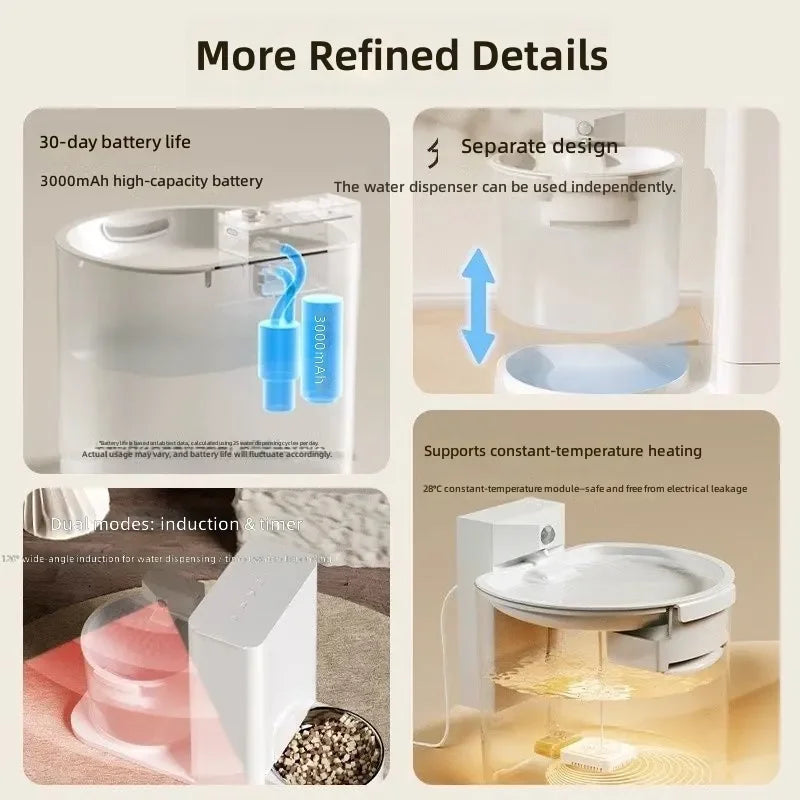 Dual-Function Wireless Automatic Pet Feeder & Waterer