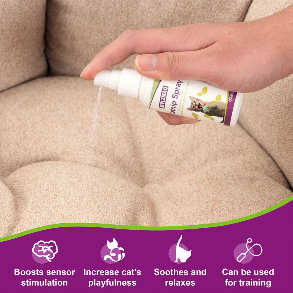 Premium Liquid Catnip Spray Feline Toy Renewer & Play Booster