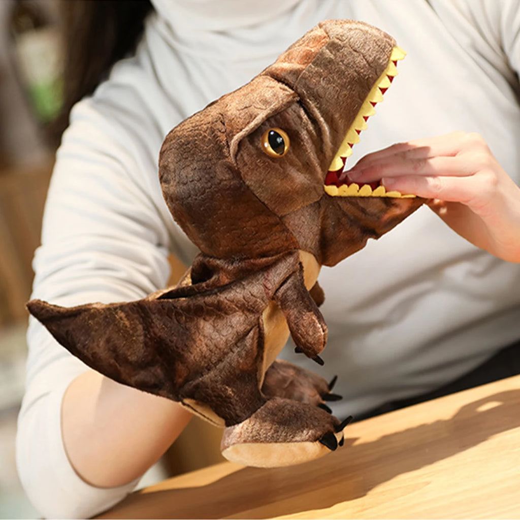 Interactive Dinosaur Hand Puppet Toy for Cats