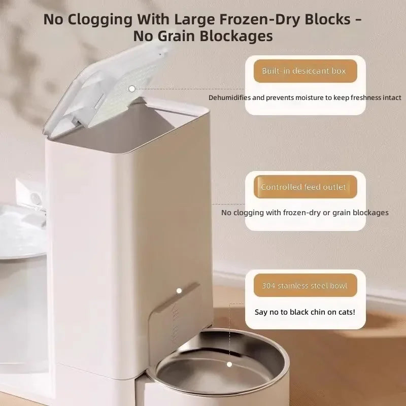 Dual-Function Wireless Automatic Pet Feeder & Waterer
