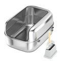 Extra Large Stainless Steel High-Sided Litter Box