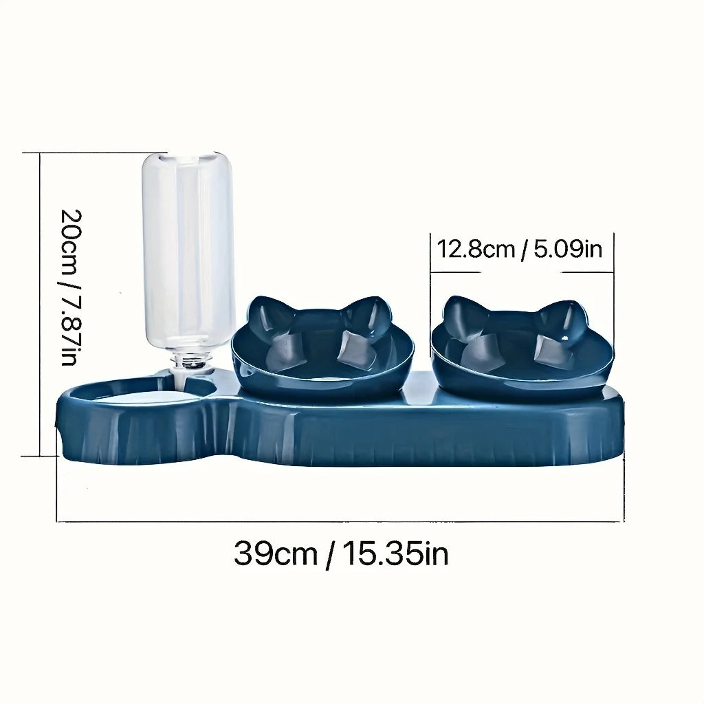 3-in-1 Ergonomic Automatic Pet Feeder Station