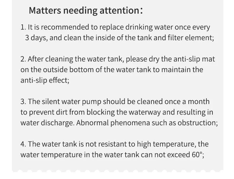 3L Automatic Recirculating Cat Water Fountain