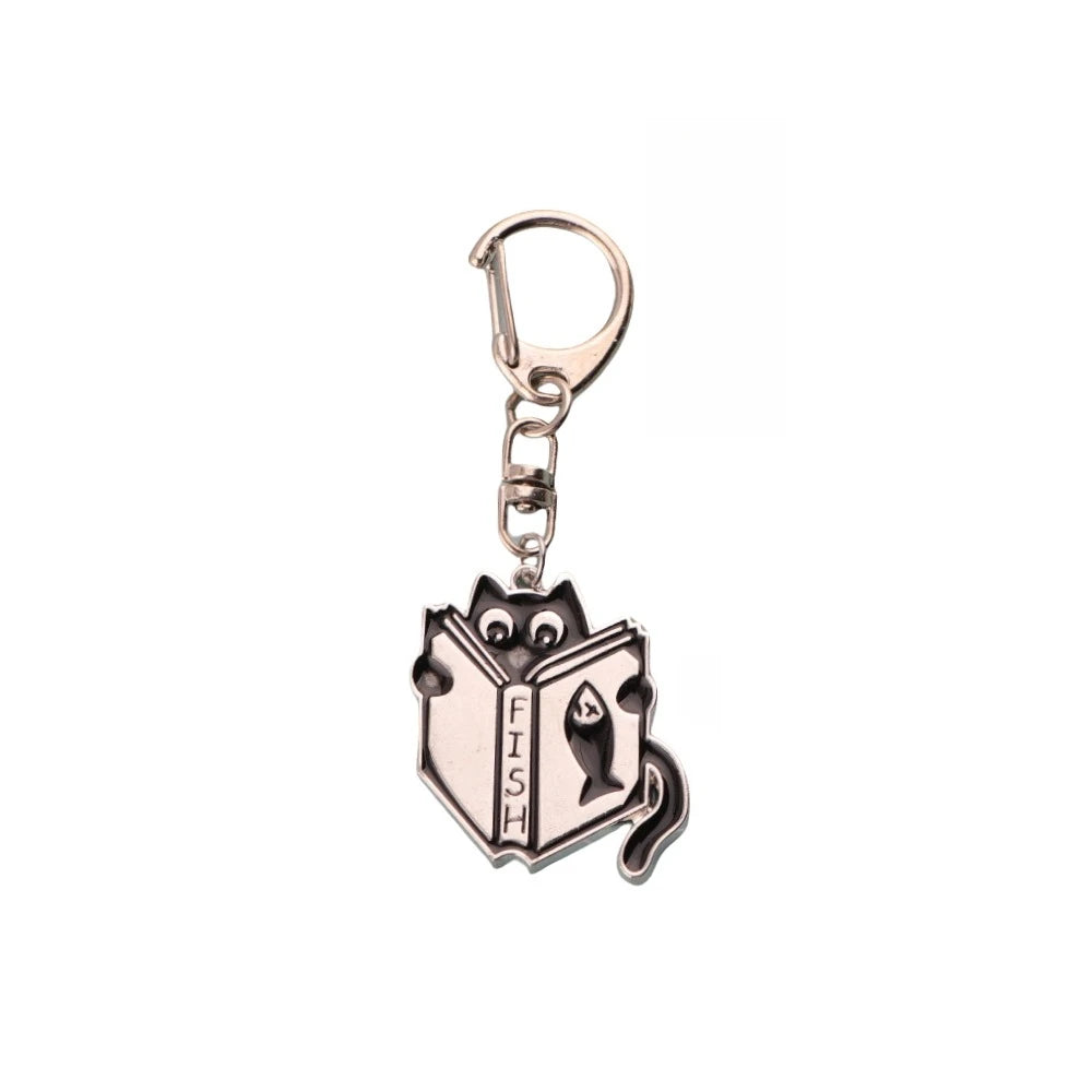 Cute Black Cat Keychain