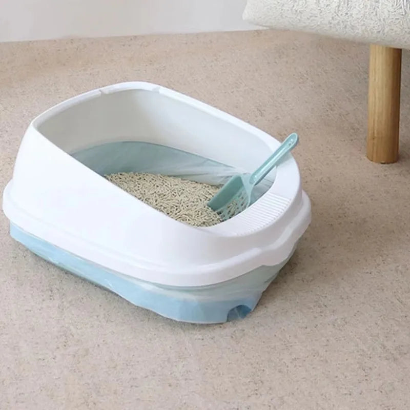 Heavy-Duty Drawstring Cat Litter Box Liners | Multi-Functional Waste Bags for Quick Clean