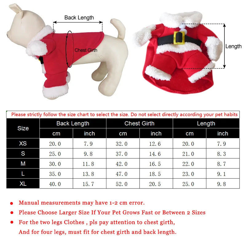Santa Paws Deluxe Christmas Pet Costume