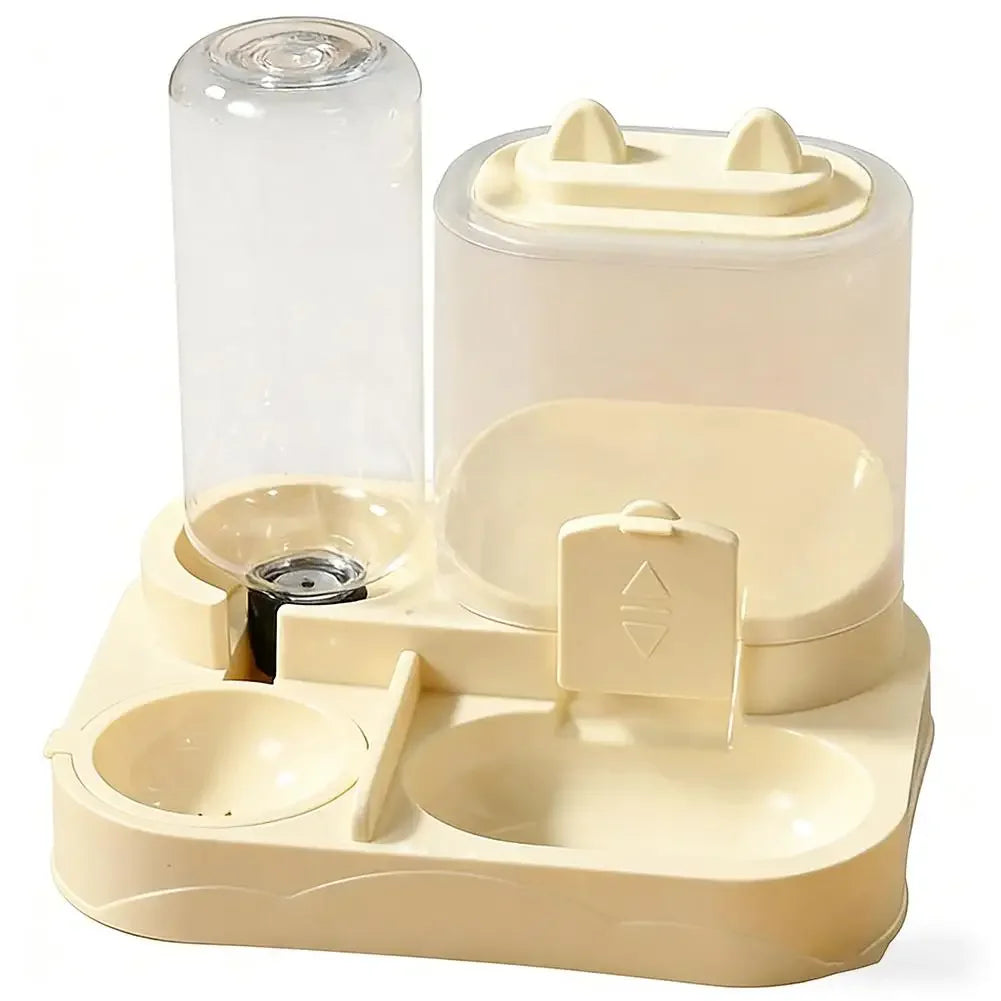 2-in-1 Automatic Food & Water Dispenser Station
