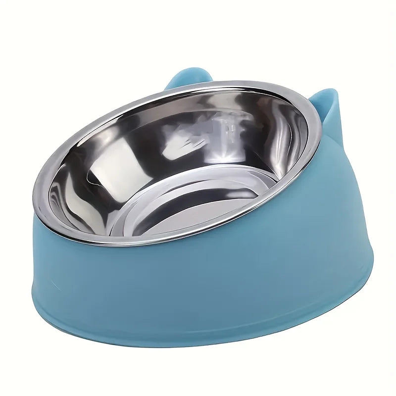 Orthopedic Elevated Stainless Steel Cat Bowl – Protect Your Cat's Neck & Digestion