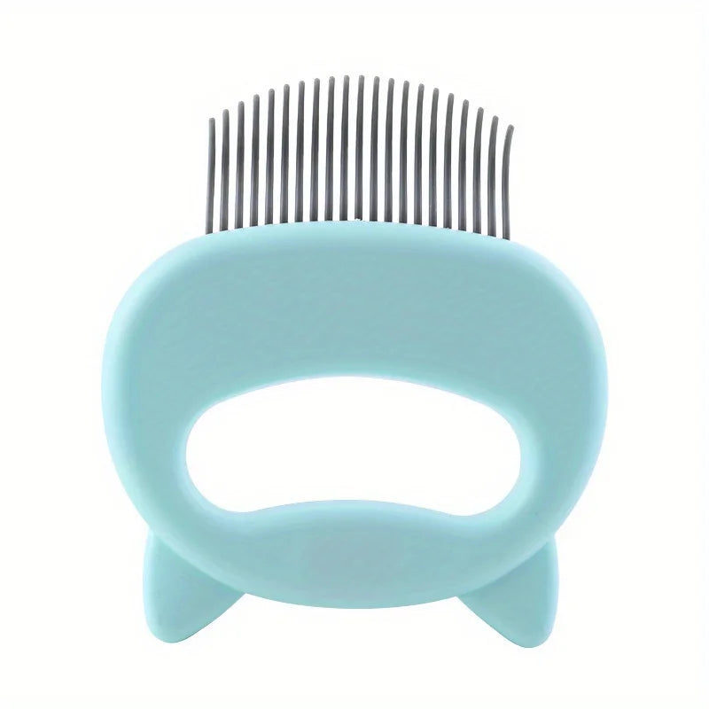Gentle Detangling Cat Massage Comb - Easy-Grip Shedding & Grooming Brush