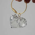 The Forever Close Cat Hair Memorial Storage Keychain