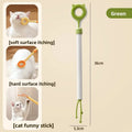 2-in-1 Retractable Kitten Teaser Wand & Grooming Massager