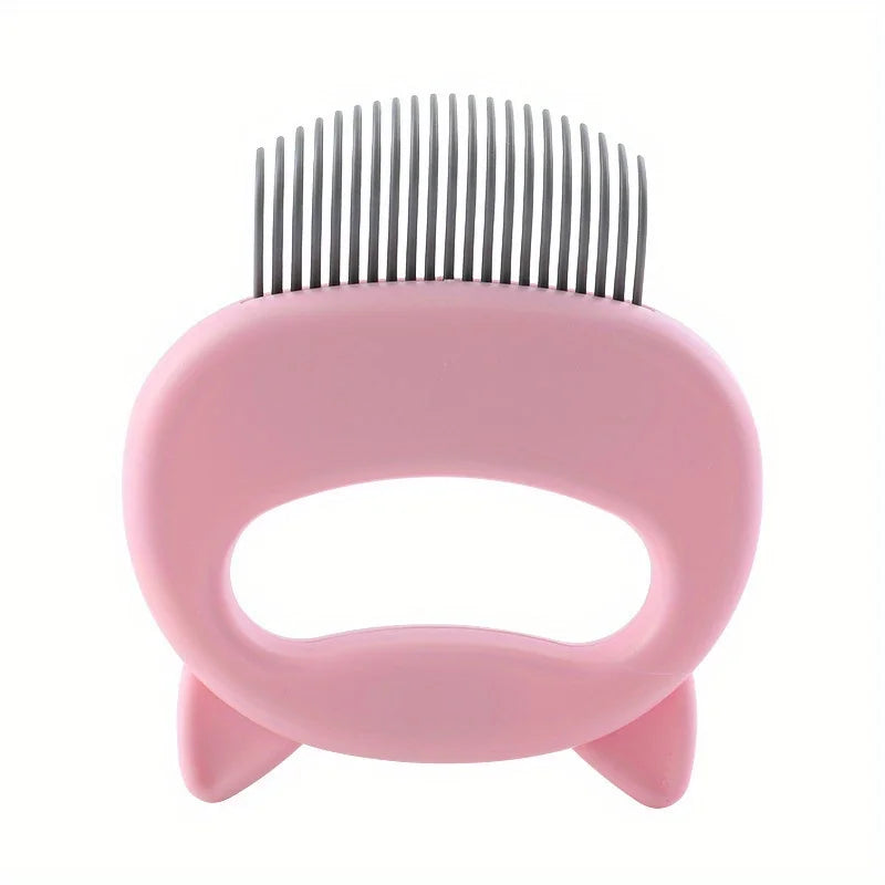 Gentle Detangling Cat Massage Comb - Easy-Grip Shedding & Grooming Brush