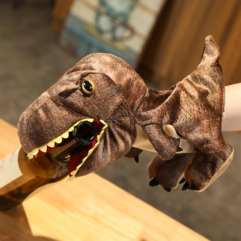 Interactive Dinosaur Hand Puppet Toy for Cats