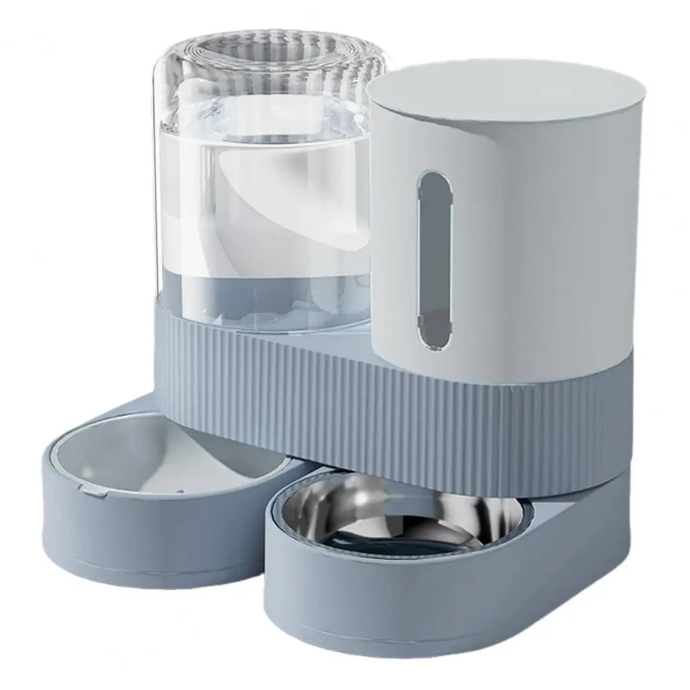 Smart 2-in-1 Gravity Pet Feeder & Filtered Waterer Station