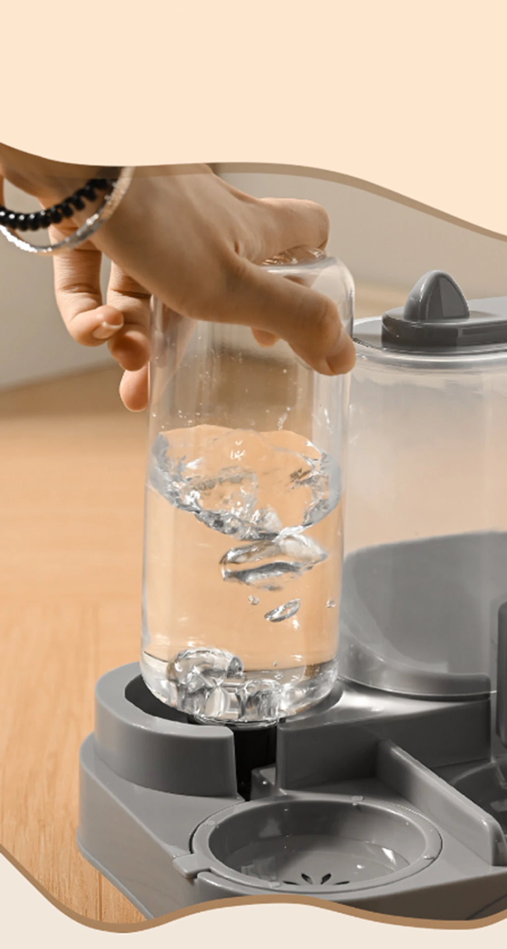 Gravity Pet Feeder & Waterer Station