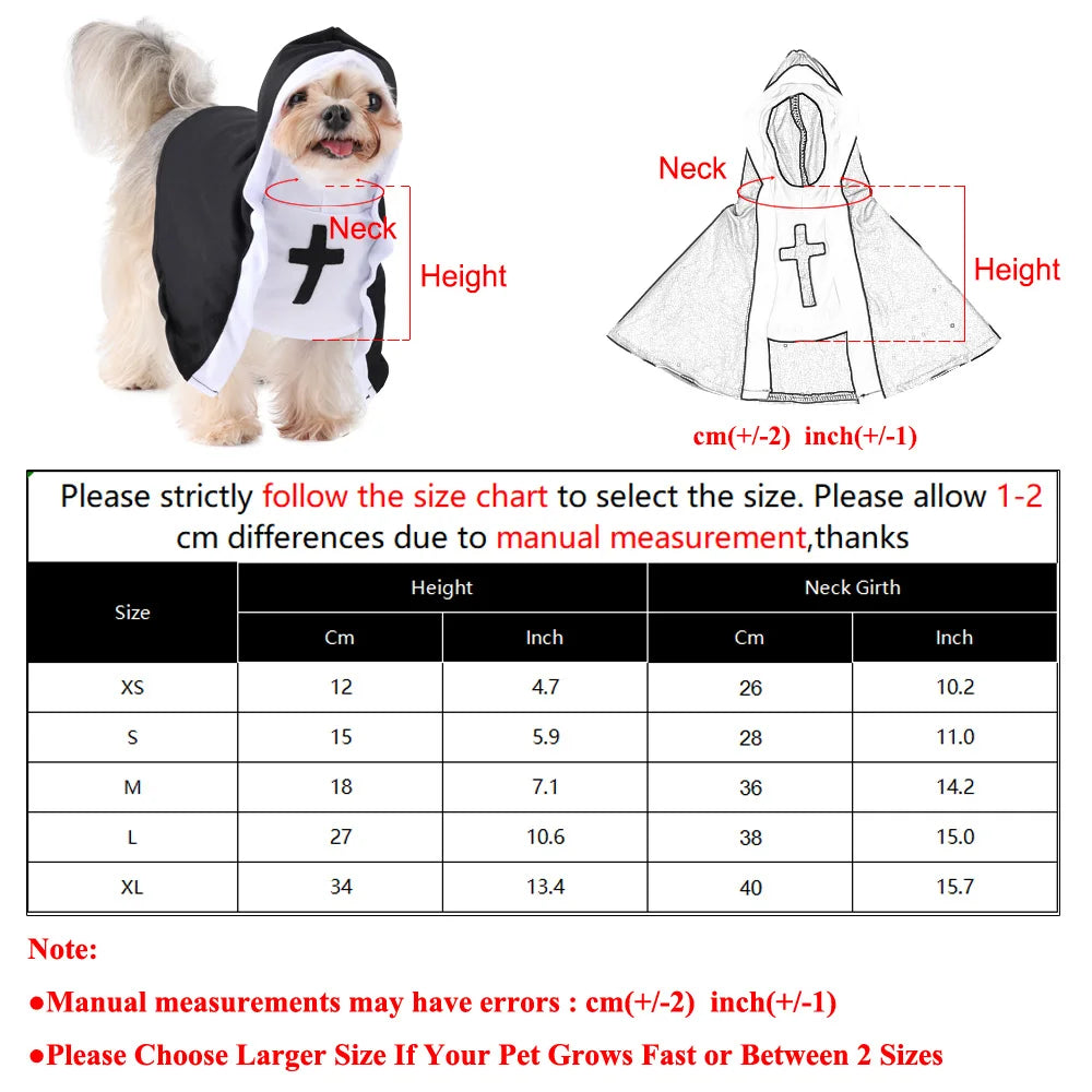 Cute Cat Nun Halloween Costume