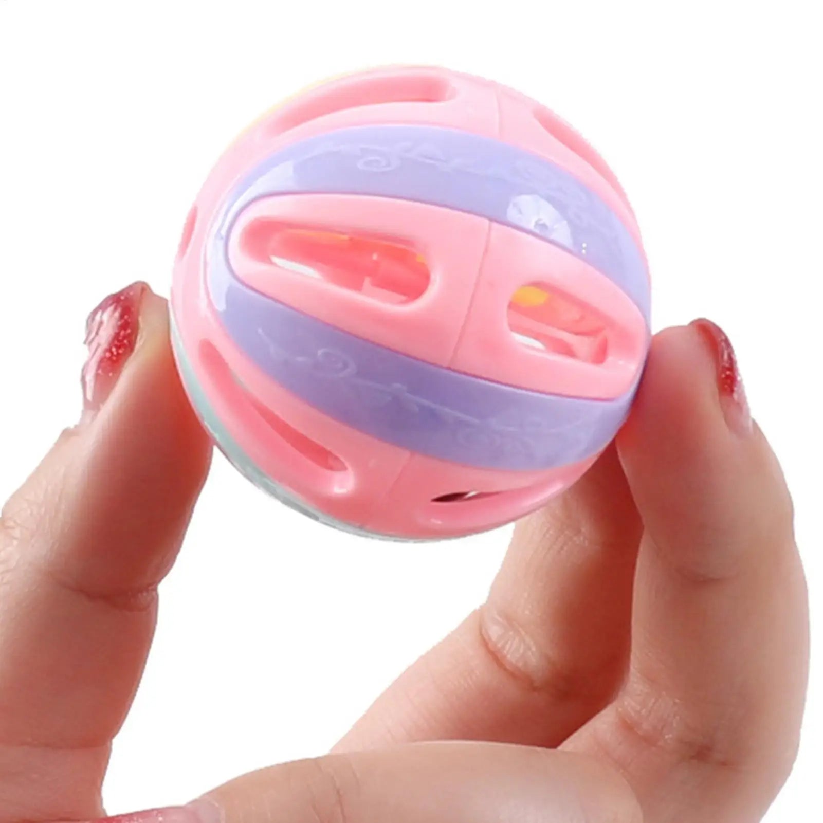 Interactive Hollow Cat Jingle Balls - Multi-Pack Kitten Chasing & Pounce Toys (4.8cm)