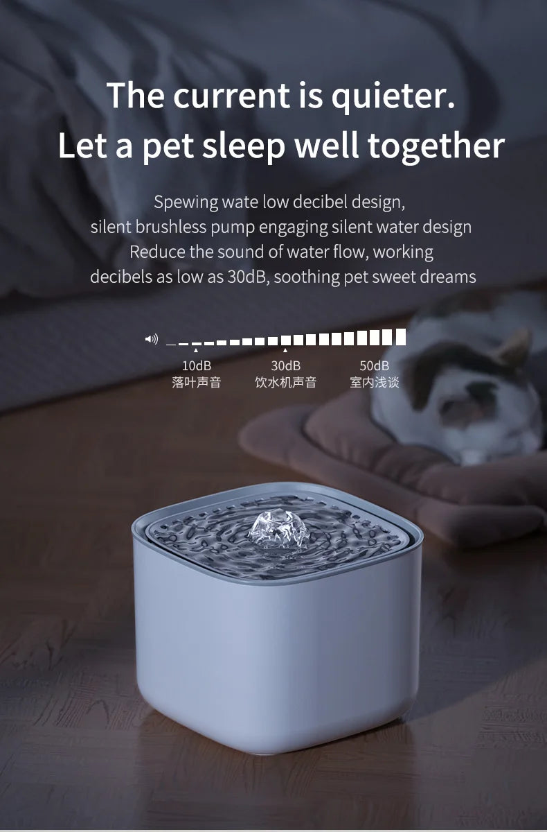 3L Automatic Recirculating Cat Water Fountain
