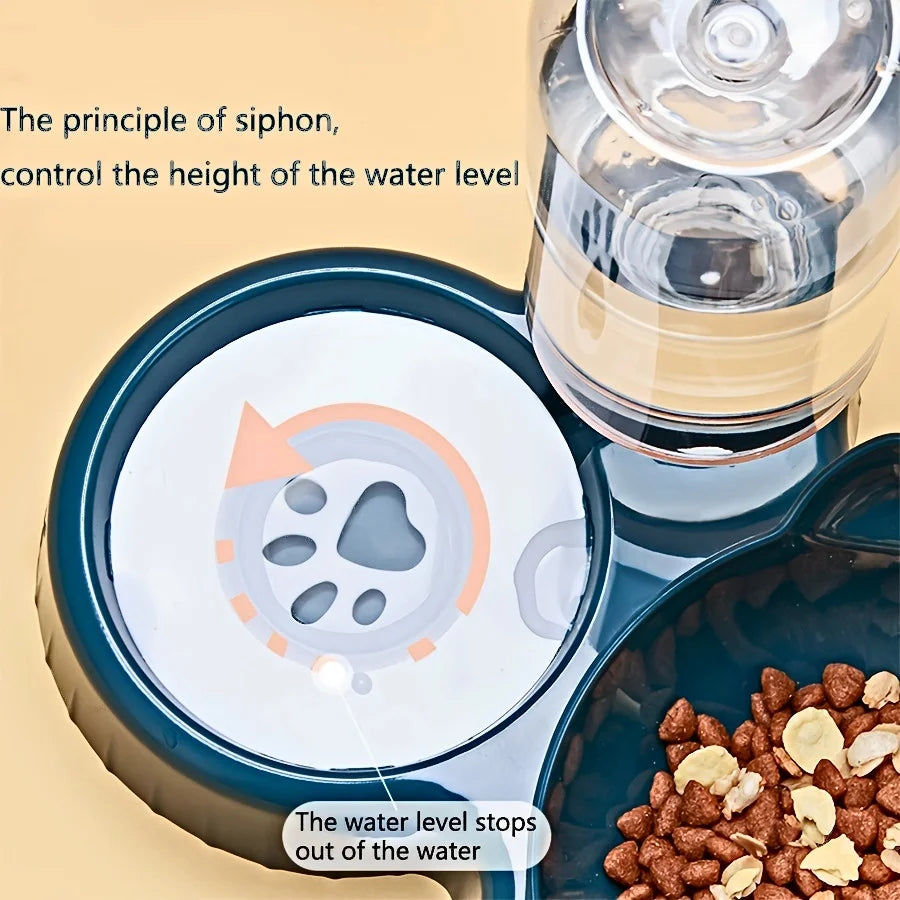 3-in-1 Ergonomic Automatic Pet Feeder Station