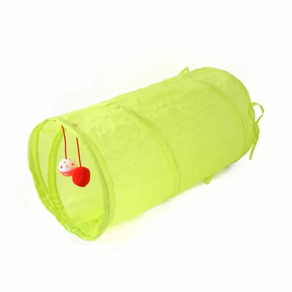 Collapsible Canvas Interactive Cat Tunnel