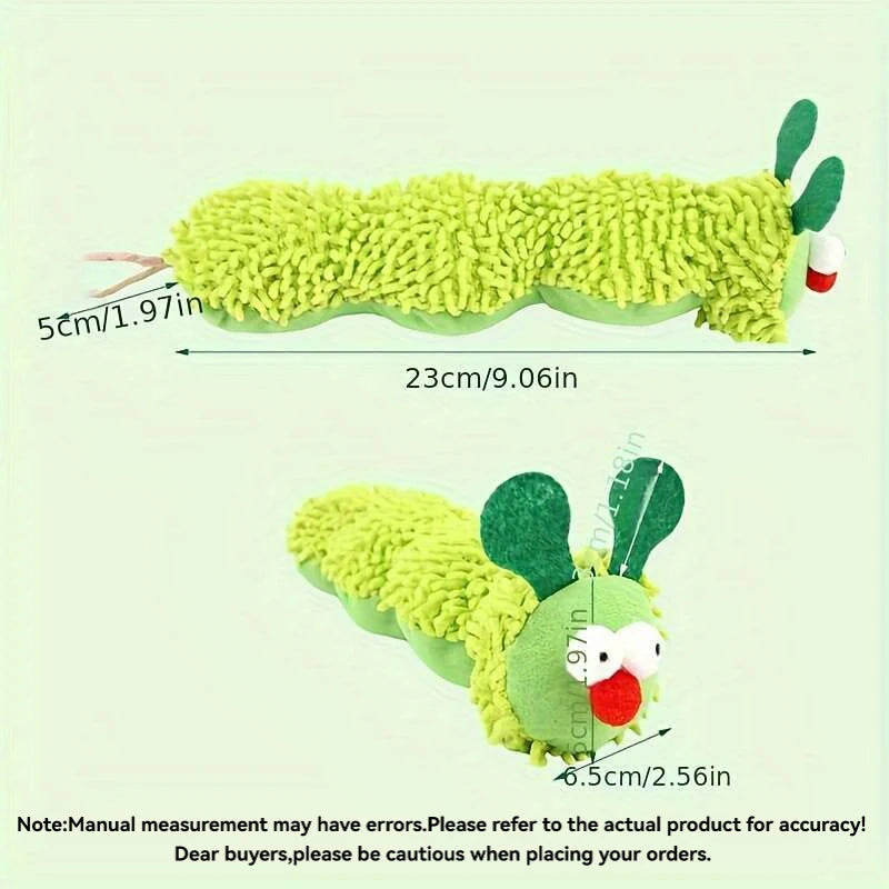 Cute Caterpillar Catnip & Silvervine Molar Chew Toy
