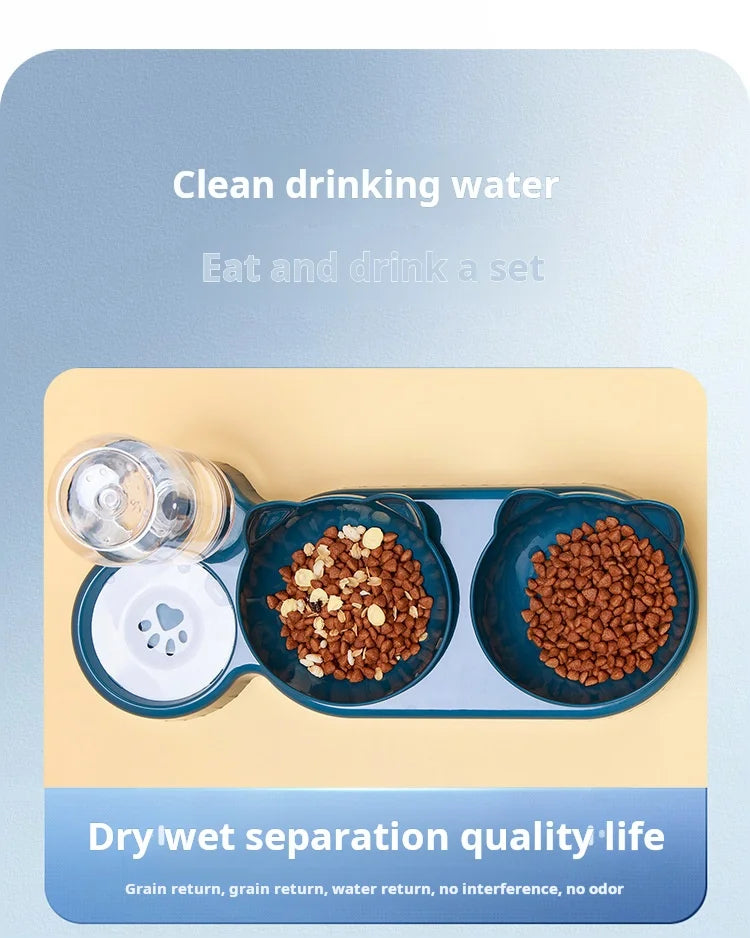 3-in-1 Ergonomic Automatic Pet Feeder Station