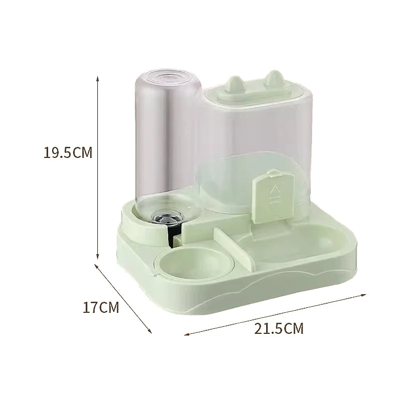 2-in-1 Automatic Food & Water Dispenser Station