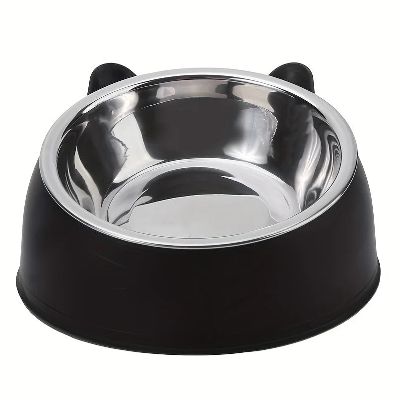 Orthopedic Elevated Stainless Steel Cat Bowl – Protect Your Cat's Neck & Digestion