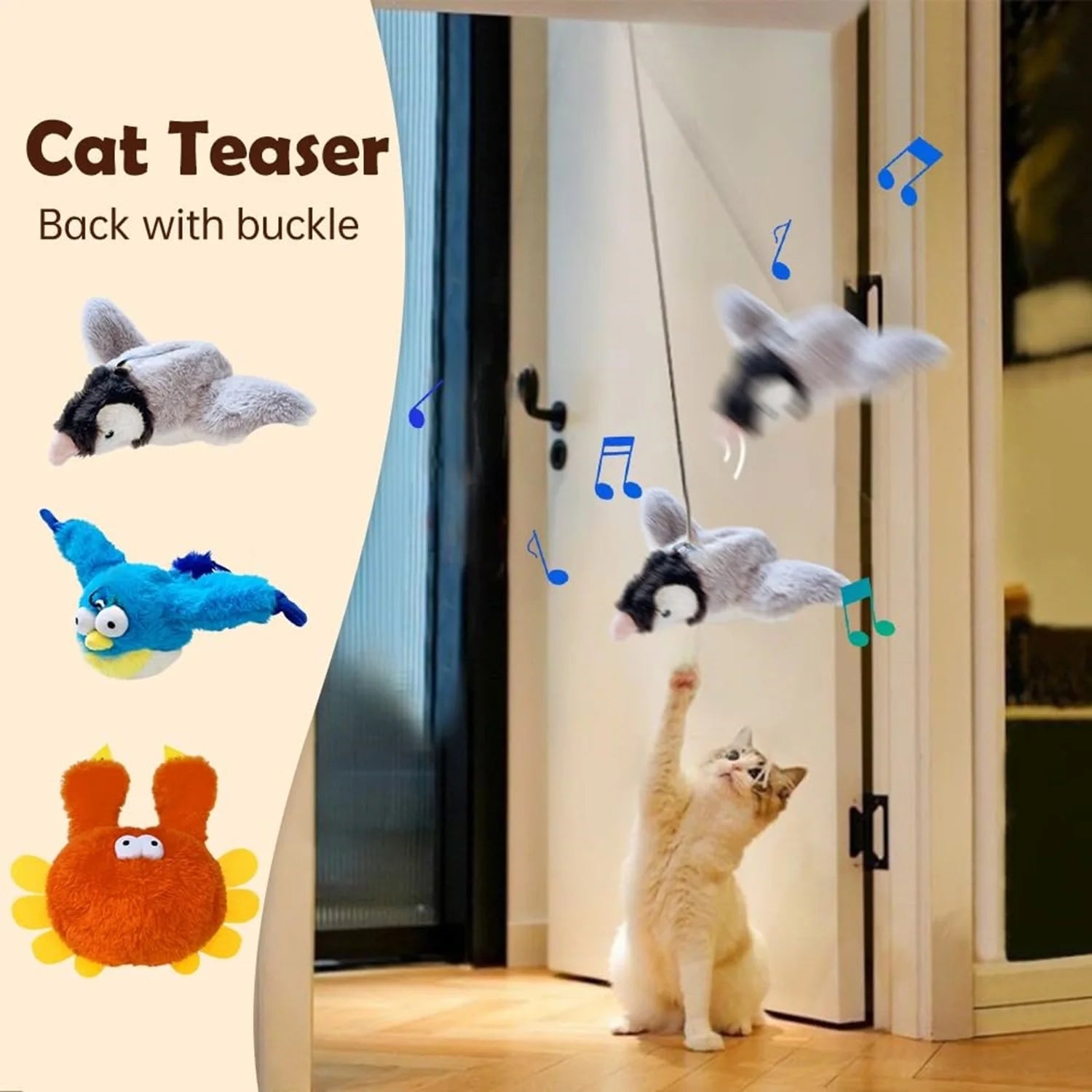 Remote Control Flapping Bird Cat Toy