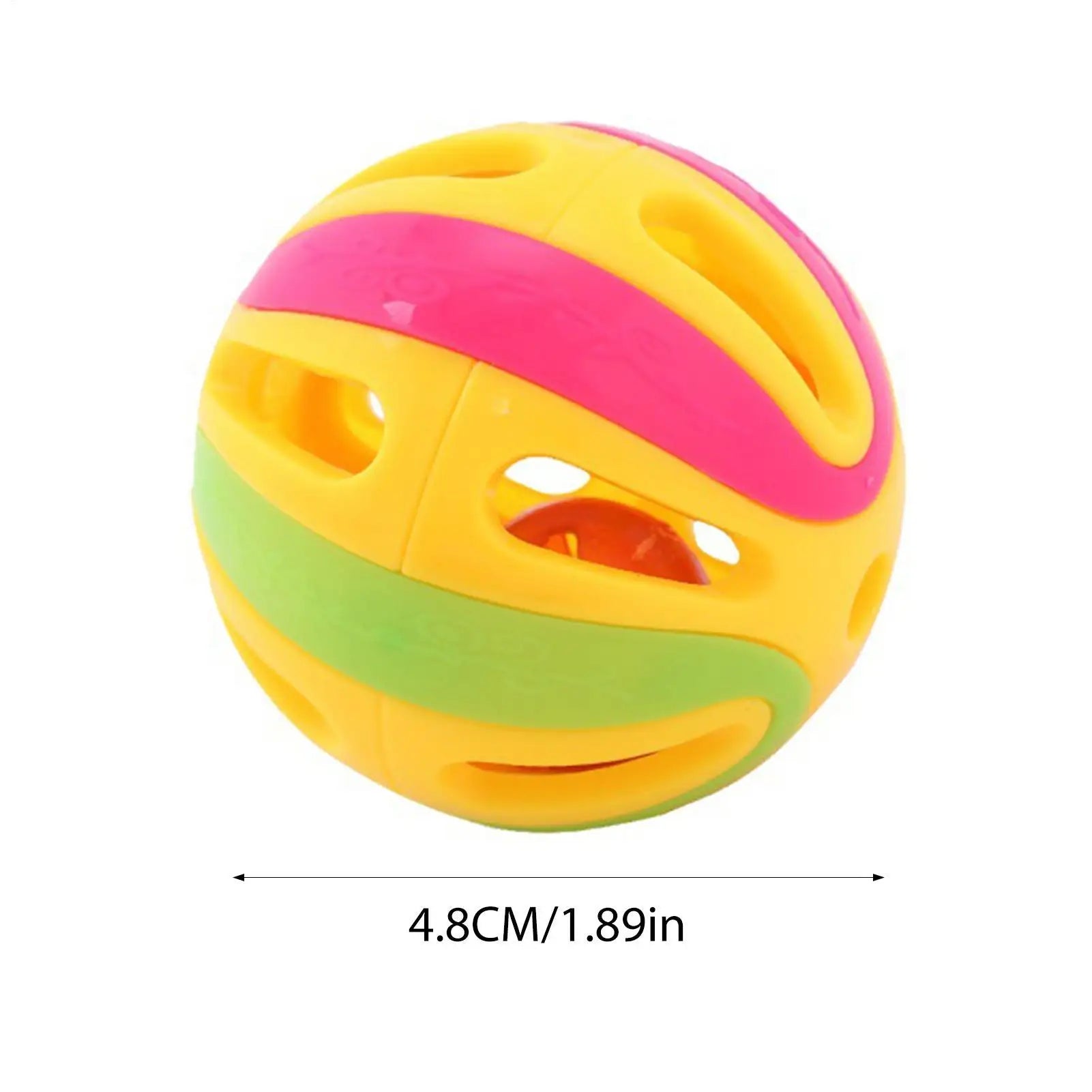 Interactive Hollow Cat Jingle Balls - Multi-Pack Kitten Chasing & Pounce Toys (4.8cm)