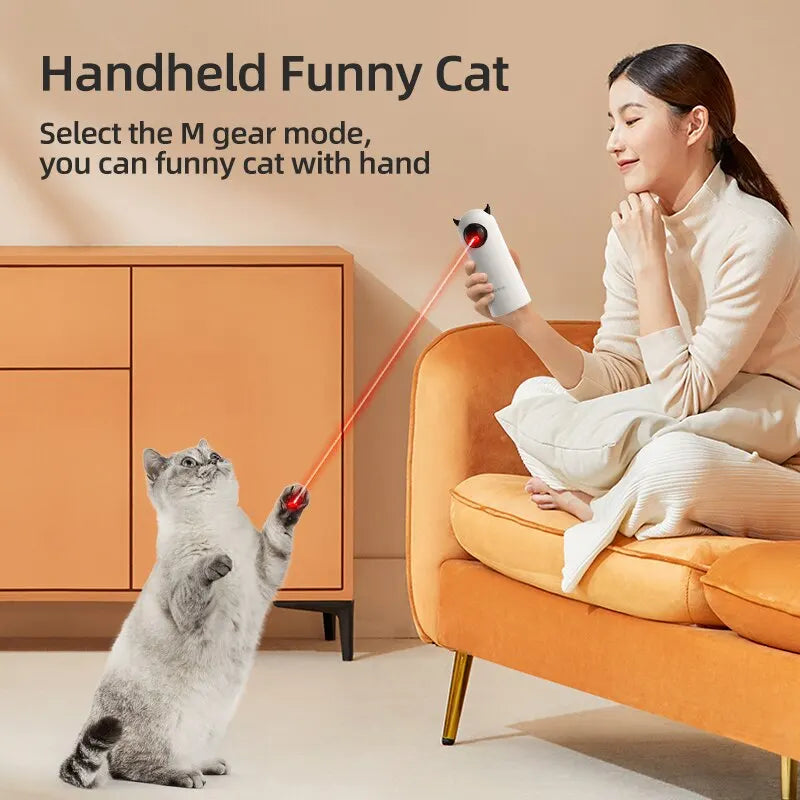 ROJECO Delux Dual-Mode Automatic & Handheld Laser Cat Toy