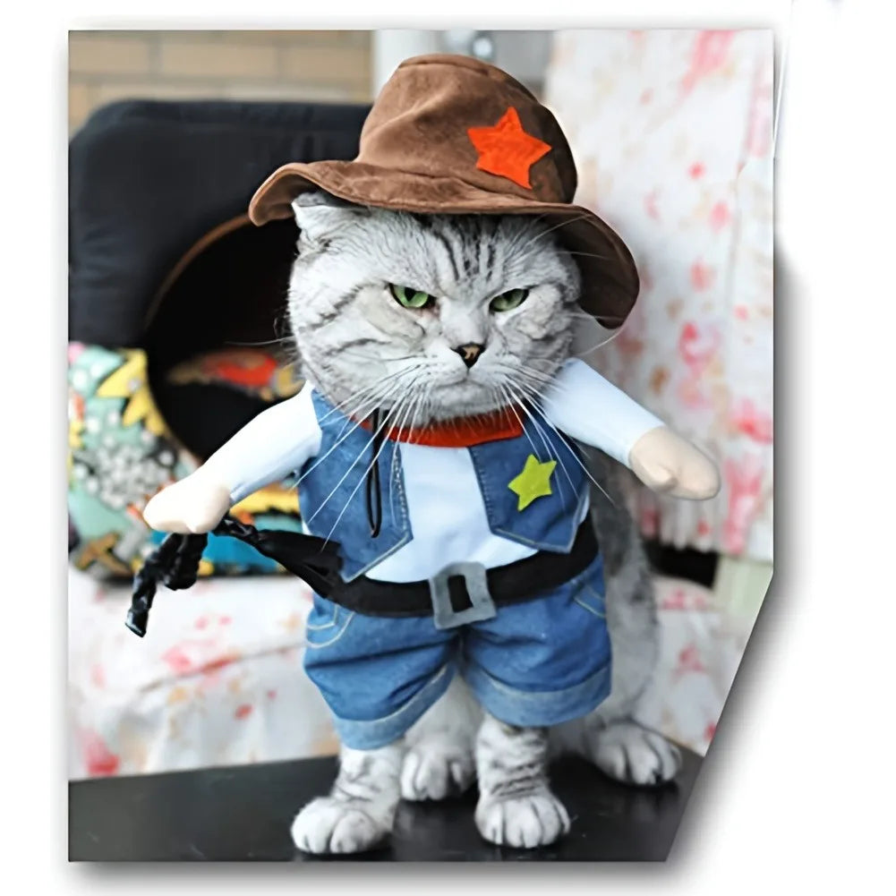 The Wild West Outlaw Cowboy Transformable Pet Costume