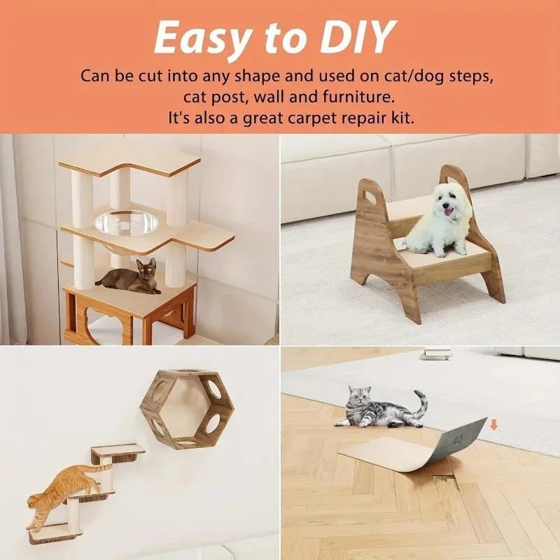 30x100CM Self-Adhesive Customizable Cat Scratching Mat